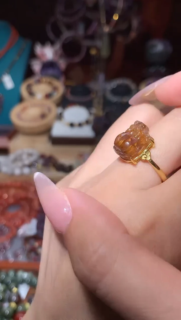 未镶嵌颈饰水晶极光貔貅戒指多样性发其1