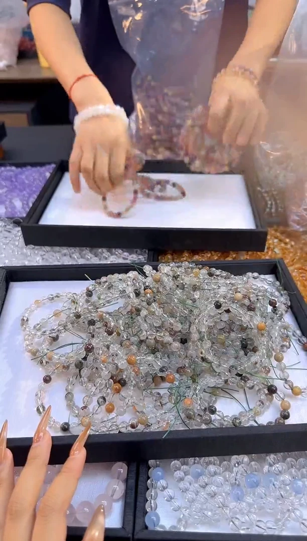 【闪购商品】水晶手串未镶嵌056/多样性发其一/卡7