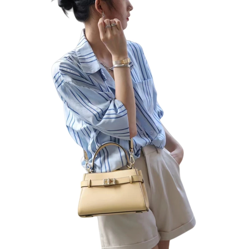 RAIN.CUN【初阳甄选】SLBL-170-鹅黄轻奢潮流经典小众女包