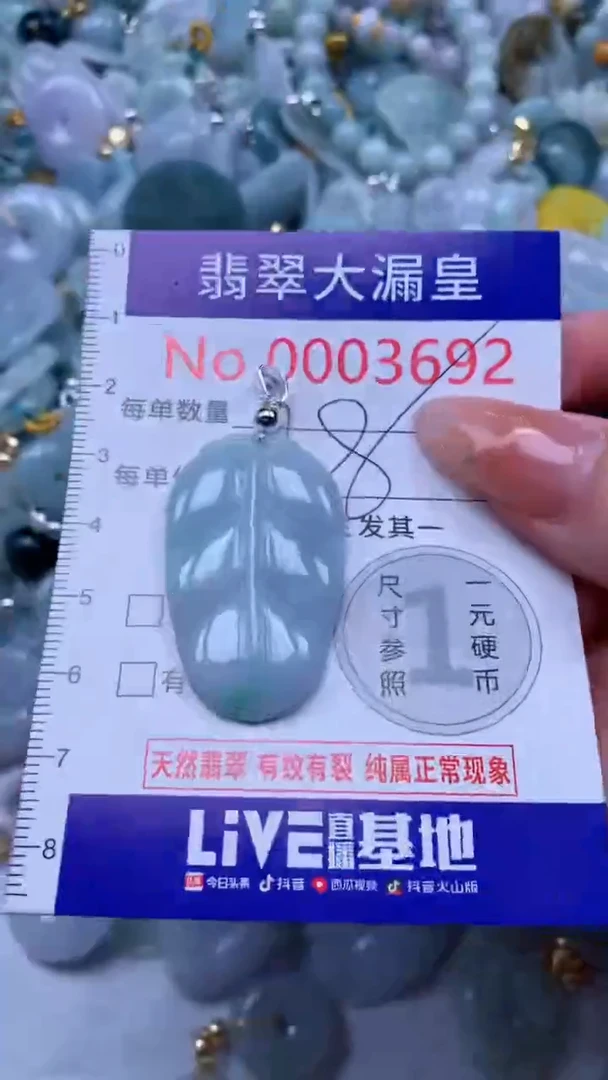 翡翠未镶嵌吊坠(不含链)3692