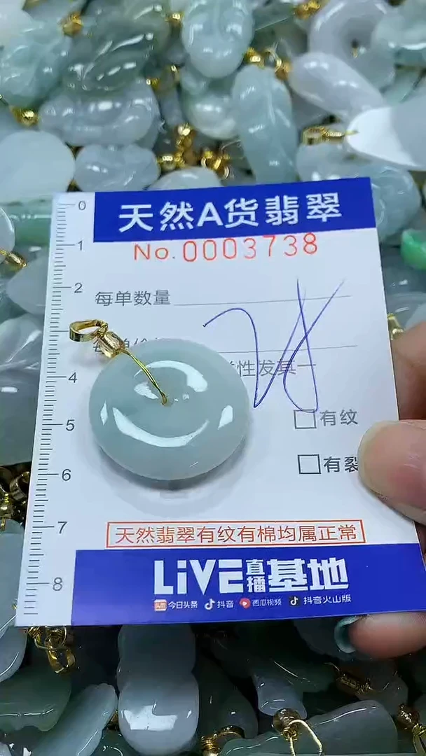 颈饰未镶嵌翡翠纯天然a货翡翠