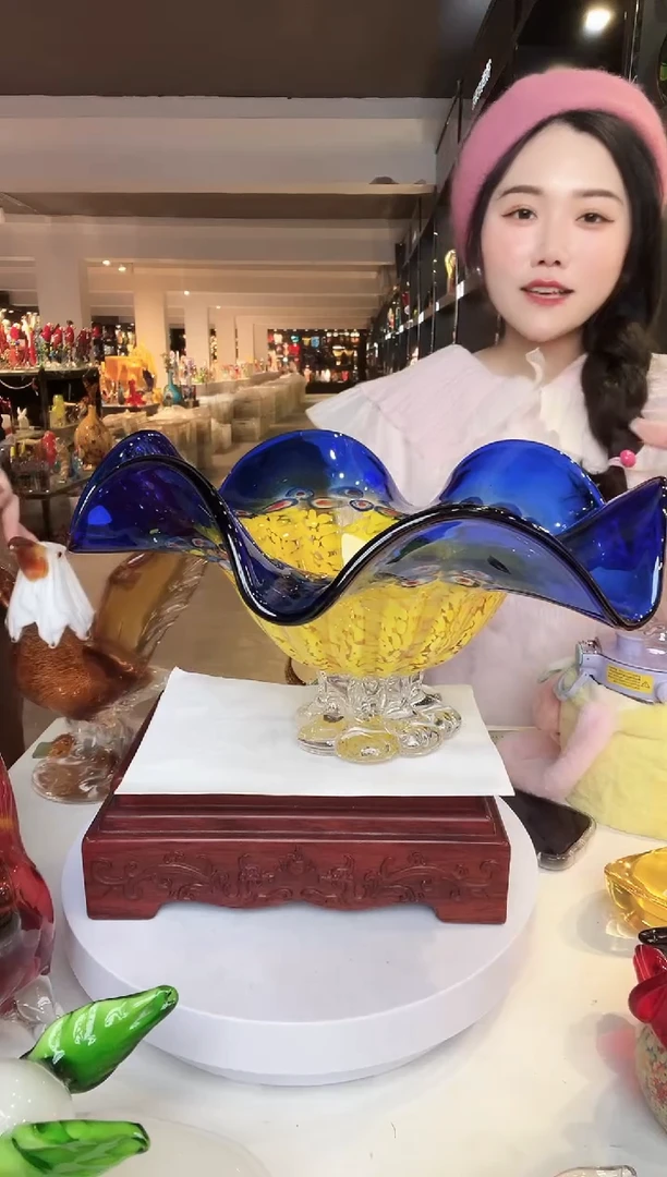 【闪购商品】茶盏琉璃摆件家居摆件