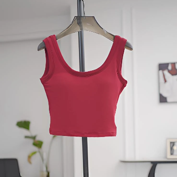 【曼姐】定制U领百搭美背36594简约舒适