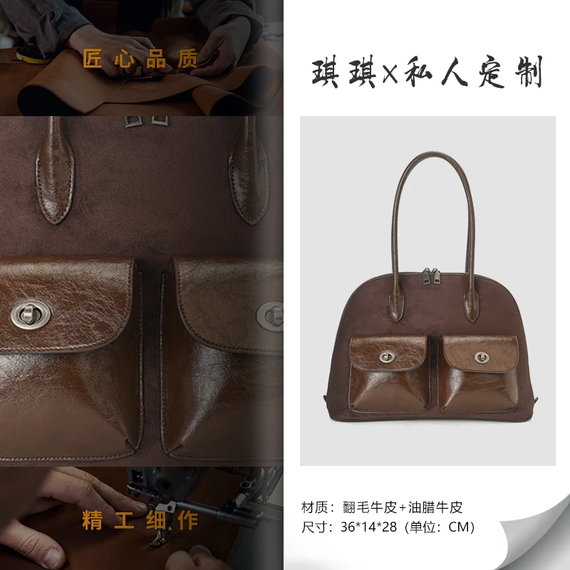 限定 CARAVANS 38「中古旅行包」手提保龄球包MAK89187咖色