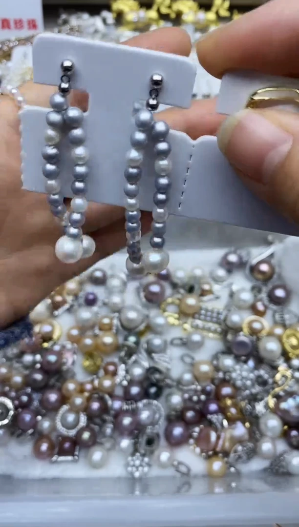 未镶嵌耳饰淡水珍珠耳环