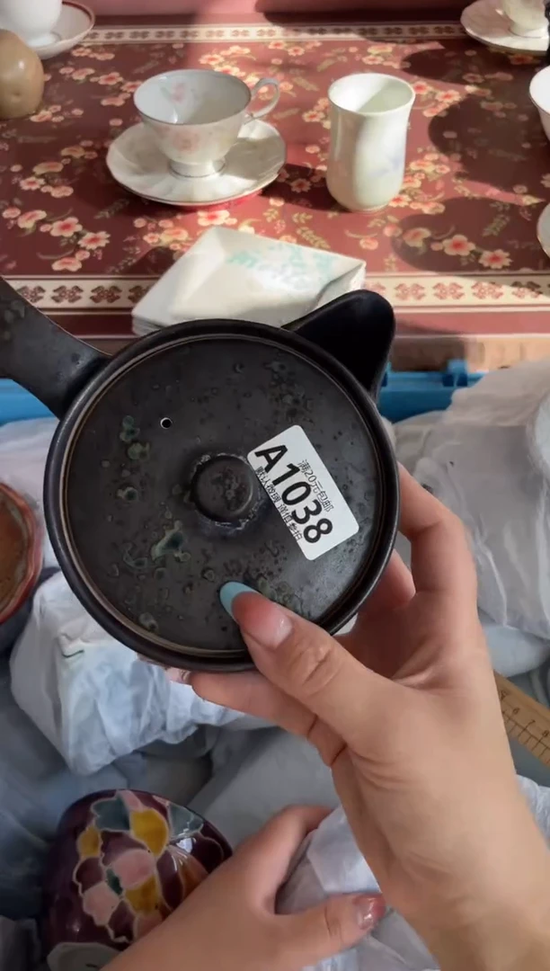 瓷片小*子瓷器瓷器A1038