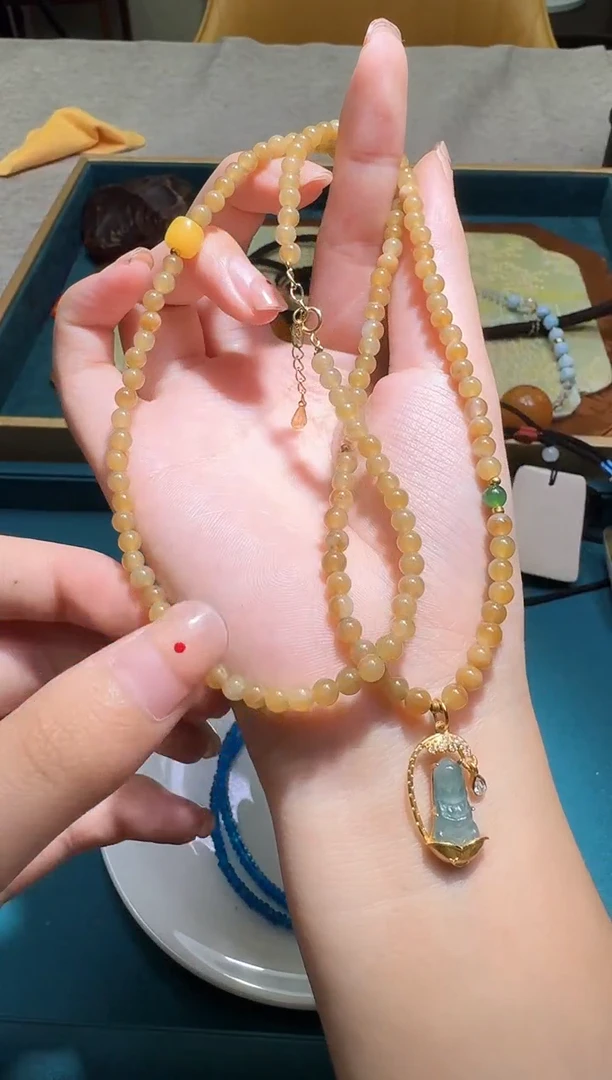 项链未镶嵌和田玉多样性发一件 722