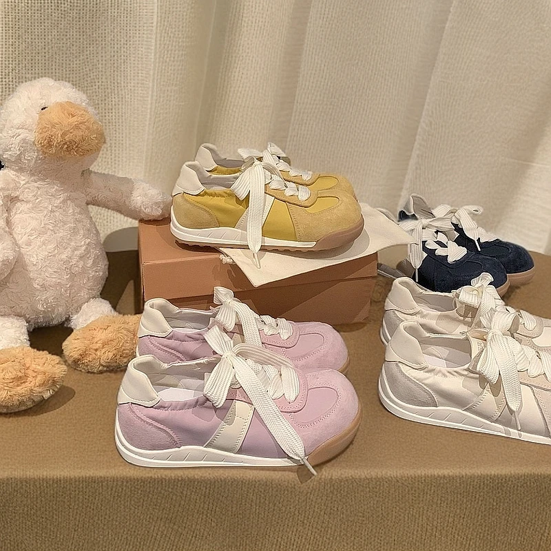 夏季美拉德流行新款爆款小众复古德训鞋女百搭休闲时尚百搭运动鞋