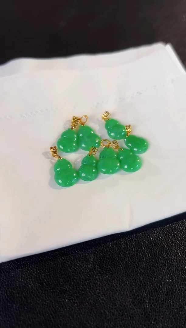 【闪购商品】翡翠颈饰18K金镶嵌缅料A货/多样性发货/一件