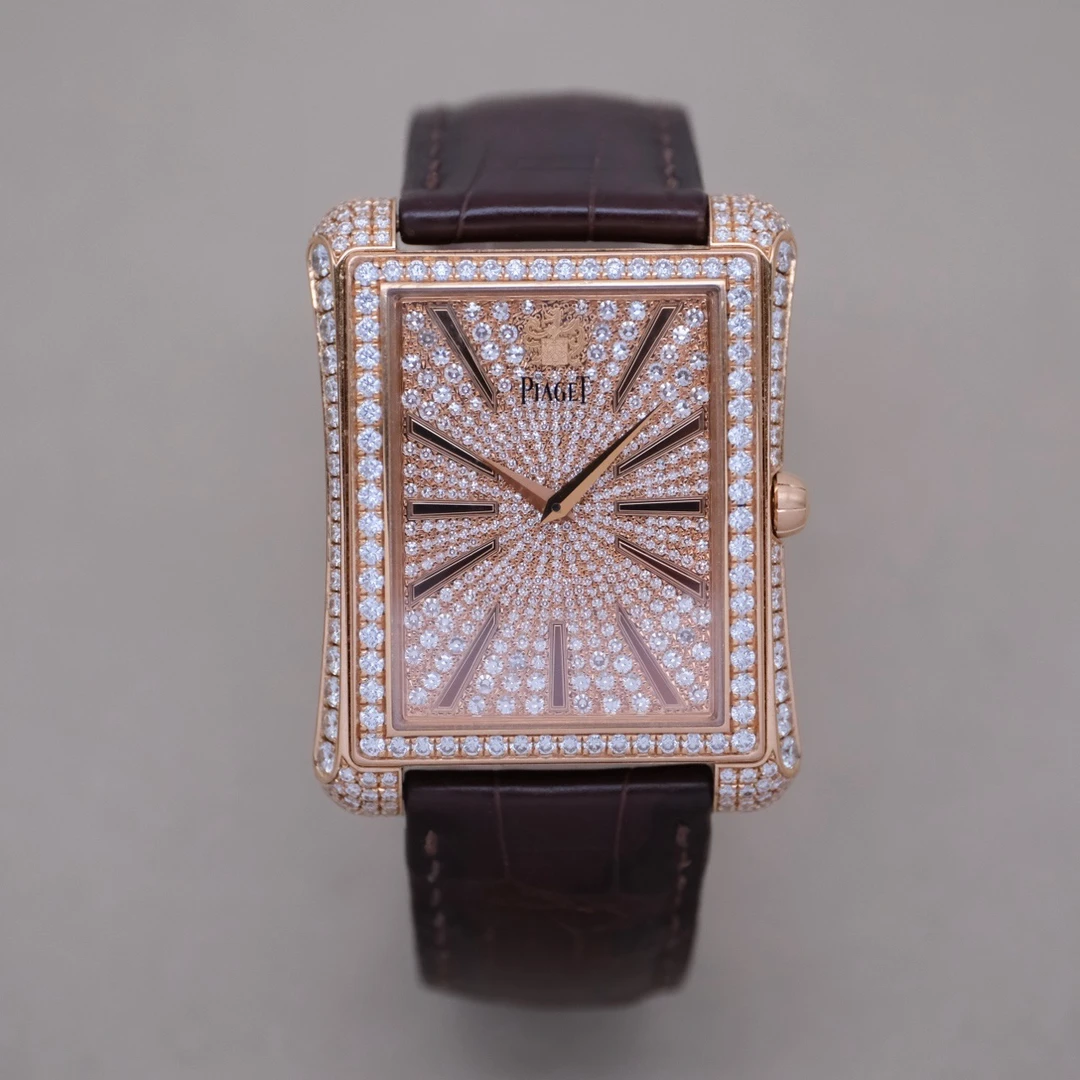 95新 Piaget/伯爵 黑带G0A33076满天星原钻手表36x46mm2012年全套