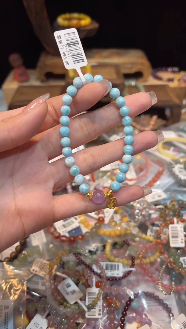 【闪购商品】针钠钙石（海纹石）手链未镶嵌手饰@@B1041