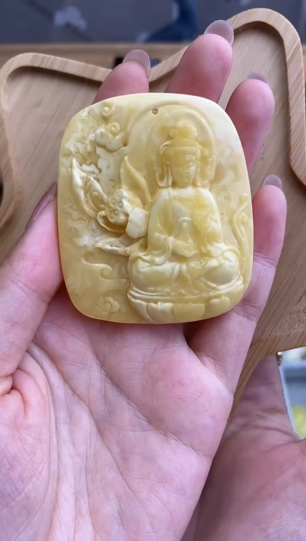 未镶嵌琥珀裸石10623089-吊坠