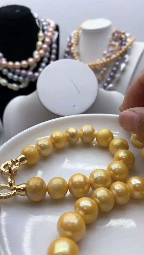 【闪购商品】淡水珍珠颈饰钛钢29