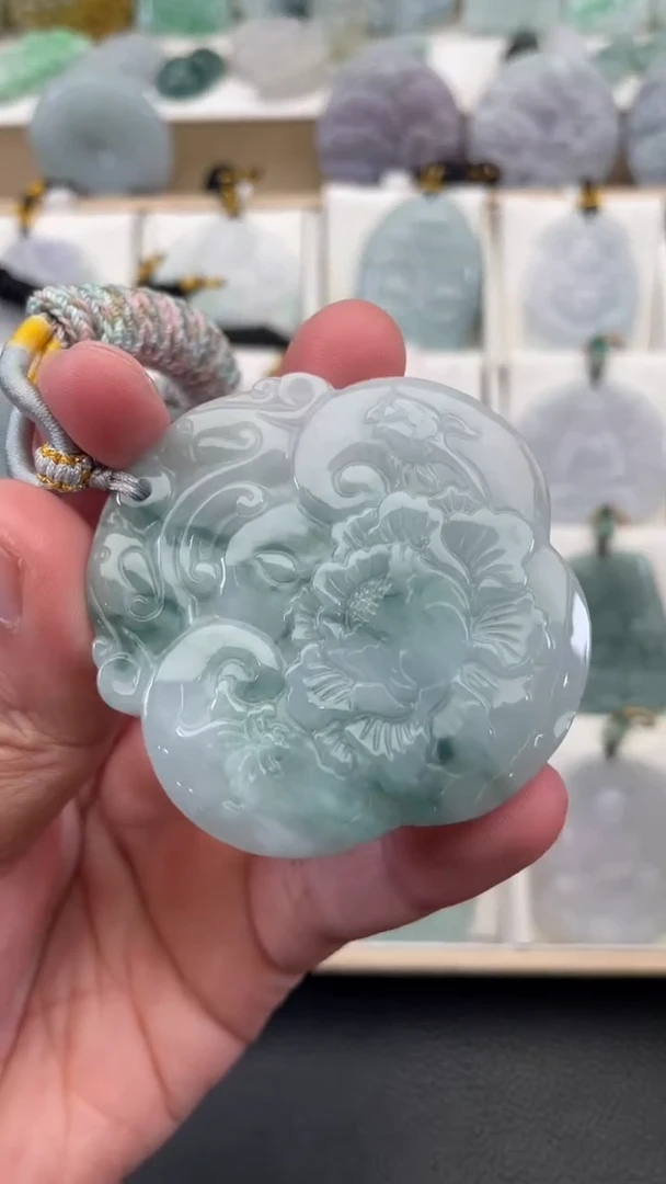 颈饰未镶嵌翡翠天然缅甸翡翠A货298