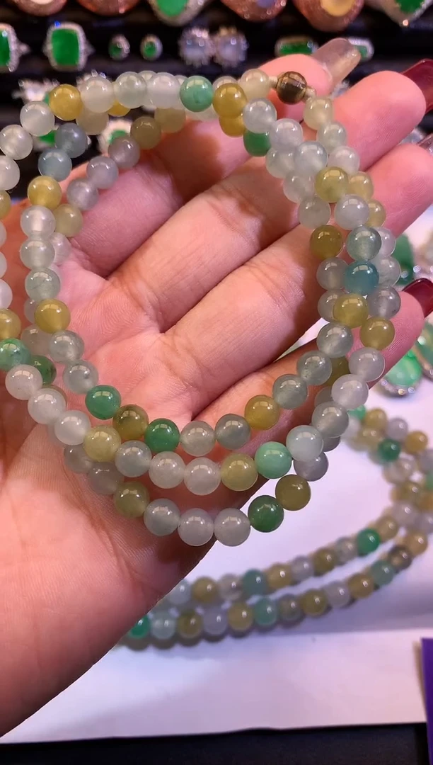 【闪购商品】翡翠手串未镶嵌缅甸A货天然翡翠