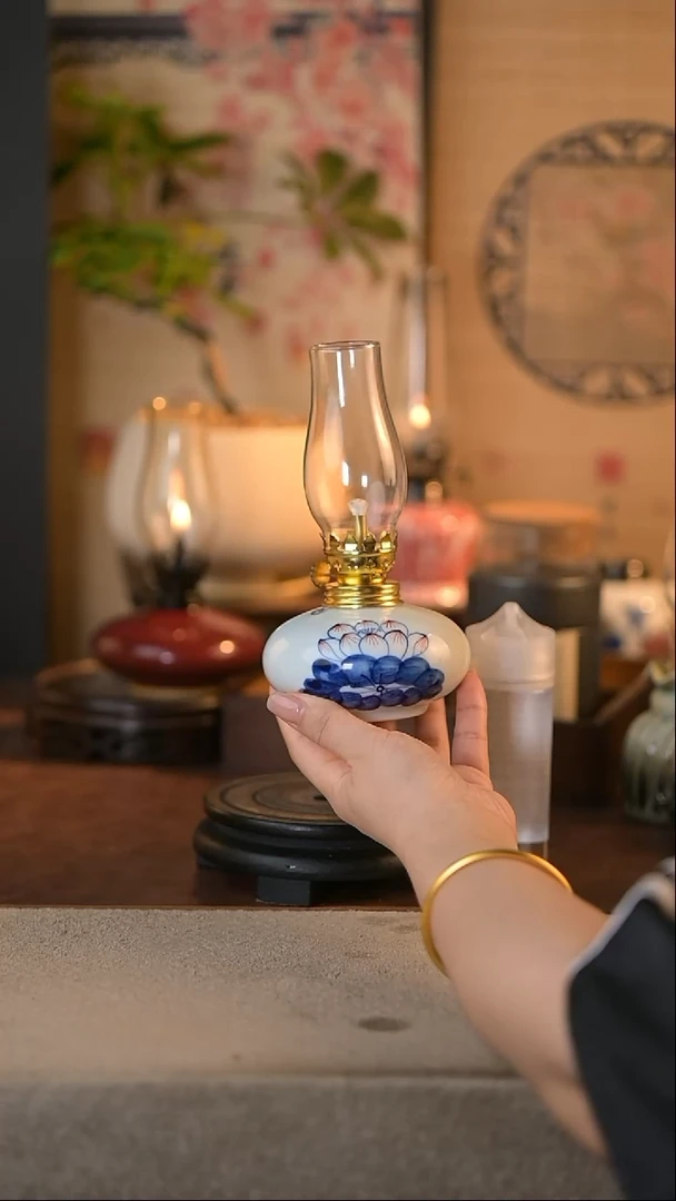 景德镇陶瓷香薰灯摆件