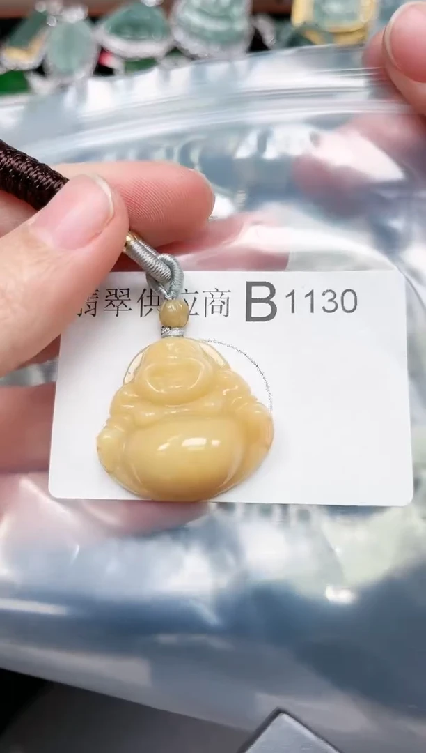 【闪购商品】翡翠颈饰未镶嵌1130赠皮绳