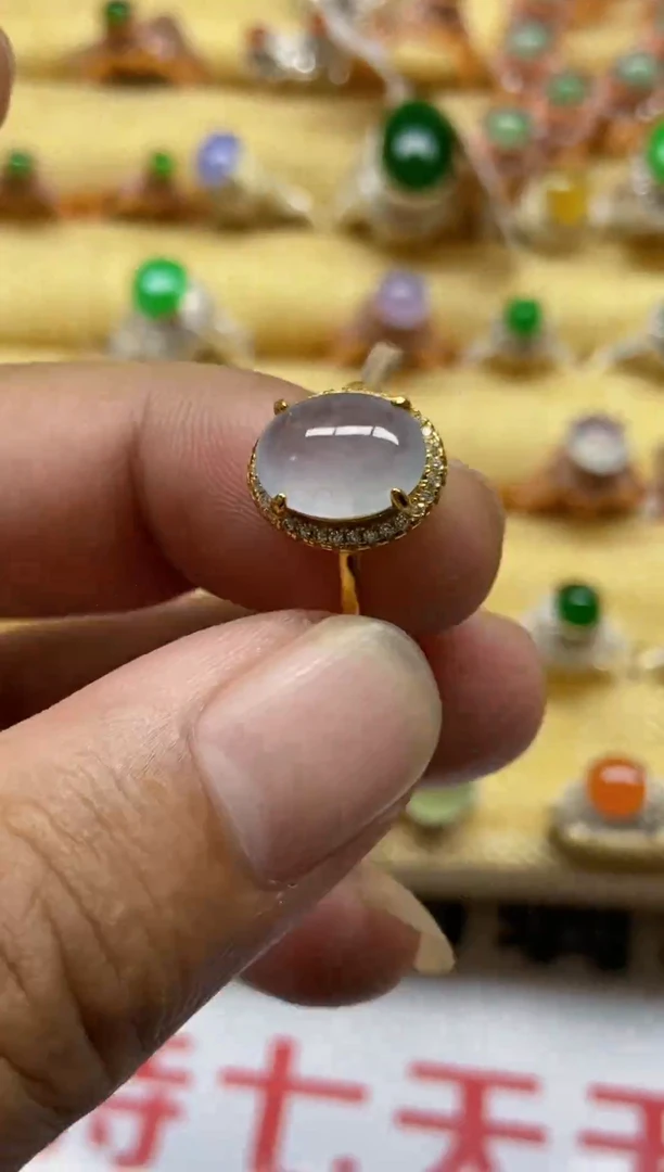 【闪购商品】翡翠戒指银S925镶嵌0000