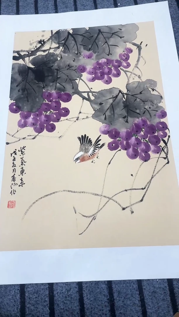 精品国画花鸟作品