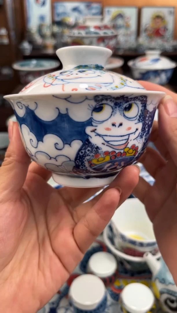 昨明金蝉两才盖碗直播间福利价格