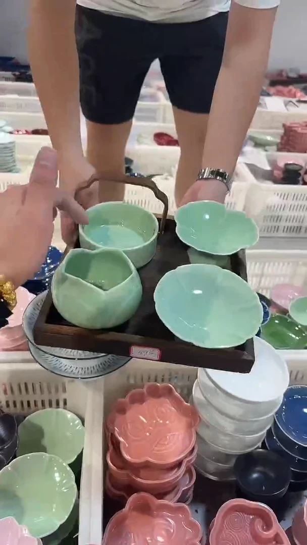 瓷片微瑕商品，介意勿拍②托盘