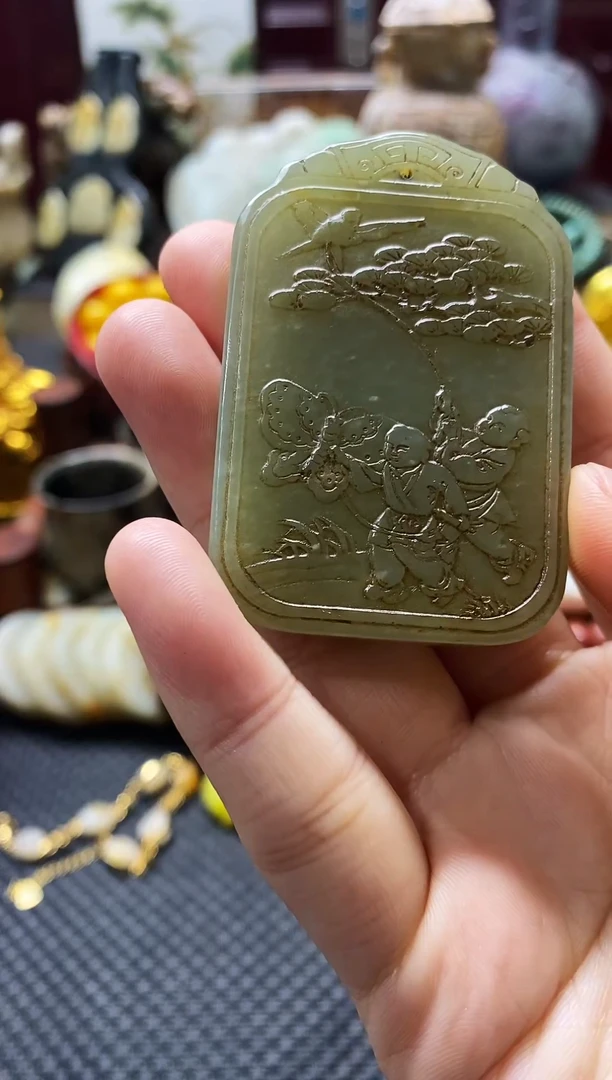 未镶嵌和田玉挂件牌子