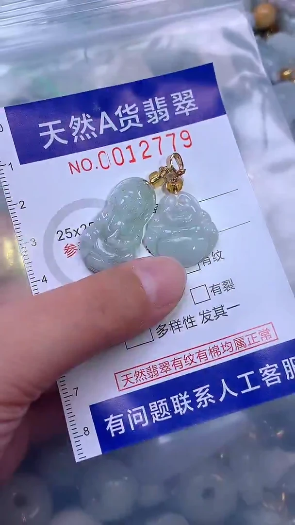 吊坠(赠链)未镶嵌翡翠1