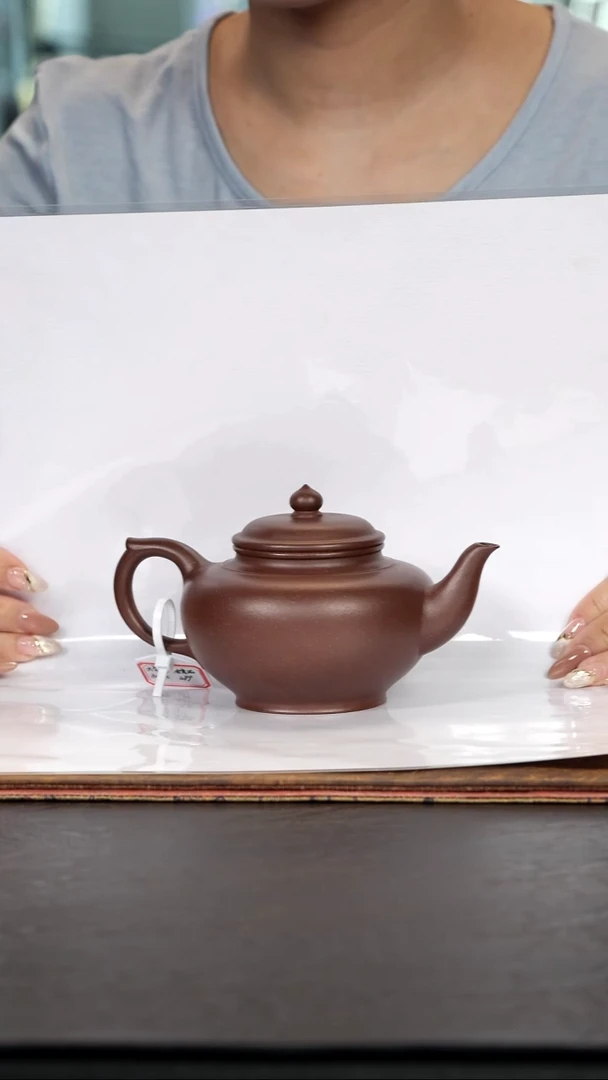 茶壶紫砂老紫泥笑樱300cc