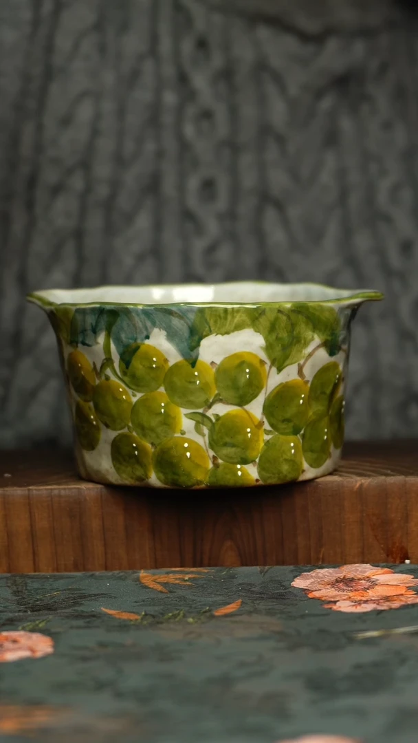 杯釉下彩手工手绘同款陶器