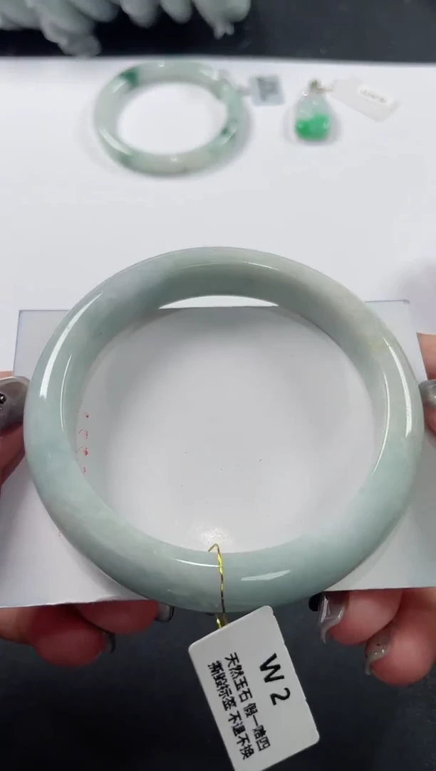 未镶嵌手镯翡翠基地发货H2789 59+