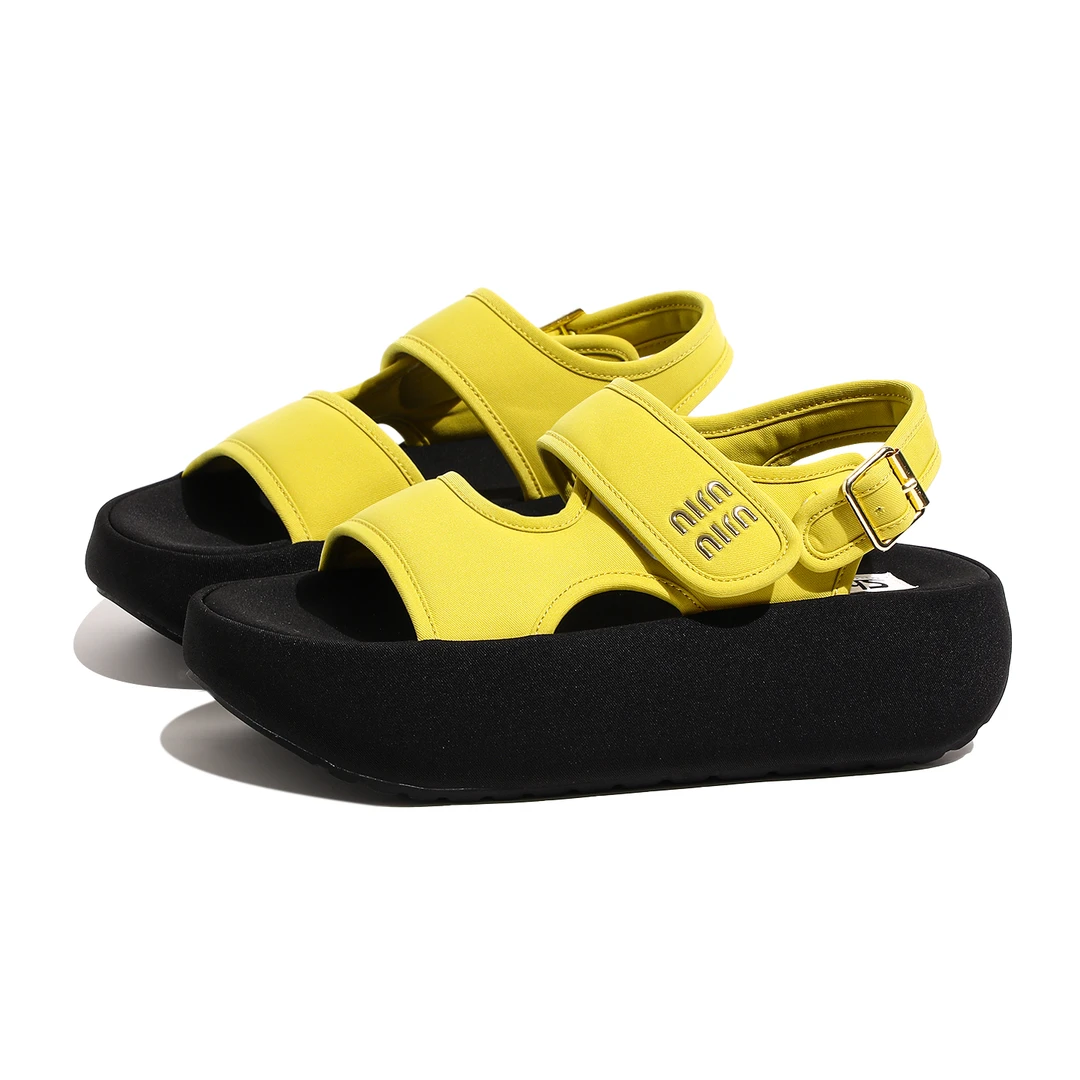 shougu/首谷厚底松糕凉鞋女夏外穿2025新款时尚休闲配裙子凉拖