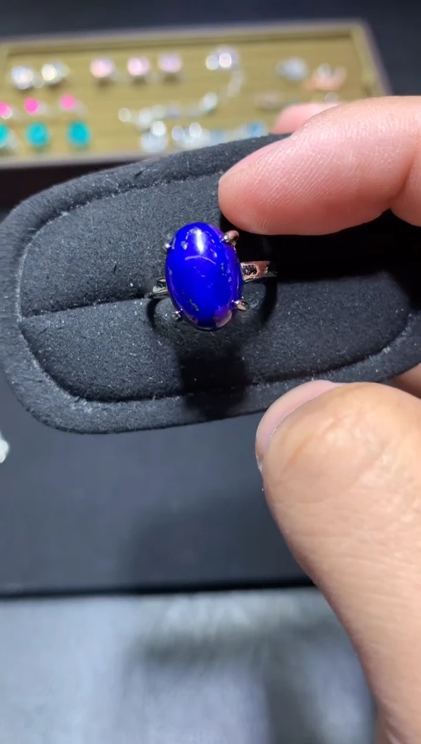 未镶嵌青金石戒指Q33【多样性发其一】