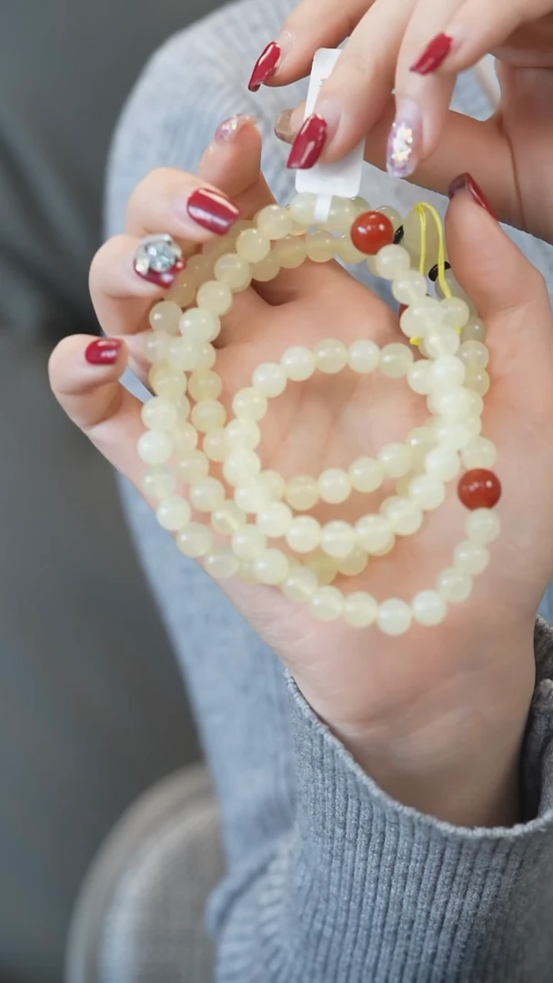 【闪购商品】岫玉项链未镶嵌108粒