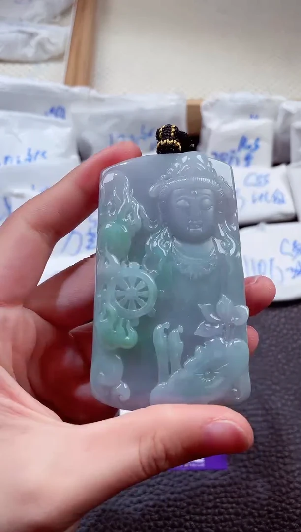 翡翠未镶嵌颈饰00004492