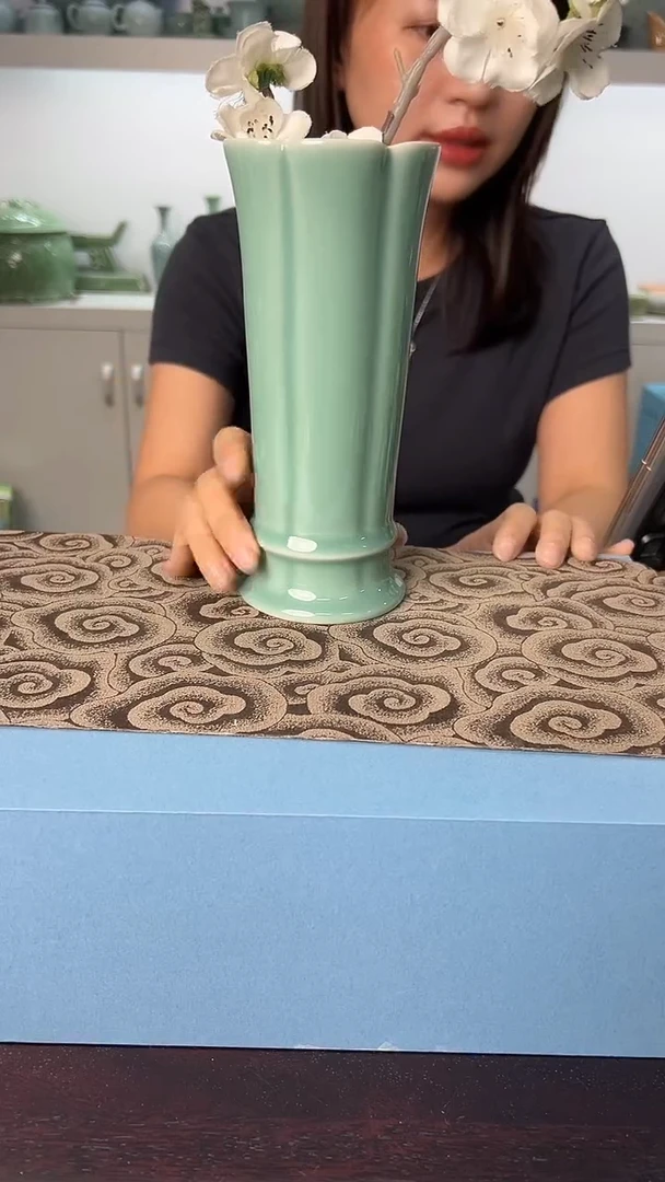龙泉云间青瓷小米茶器