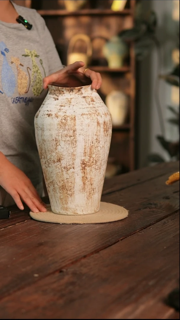 摆件5-93 陶瓷花器高32口径10