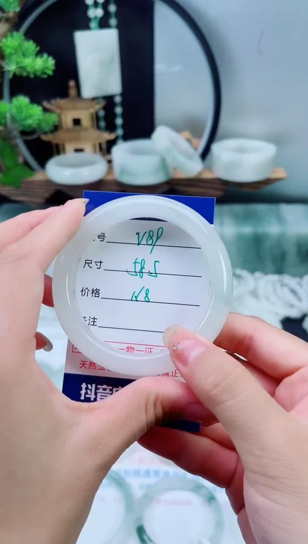 未镶嵌手镯石英质玉（天山翠）89