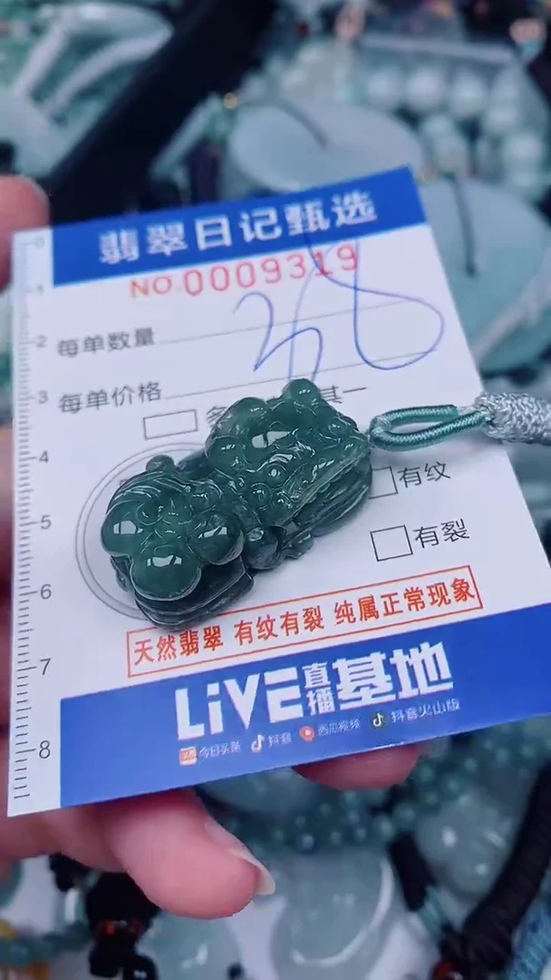 翡翠未镶嵌颈饰00009319
