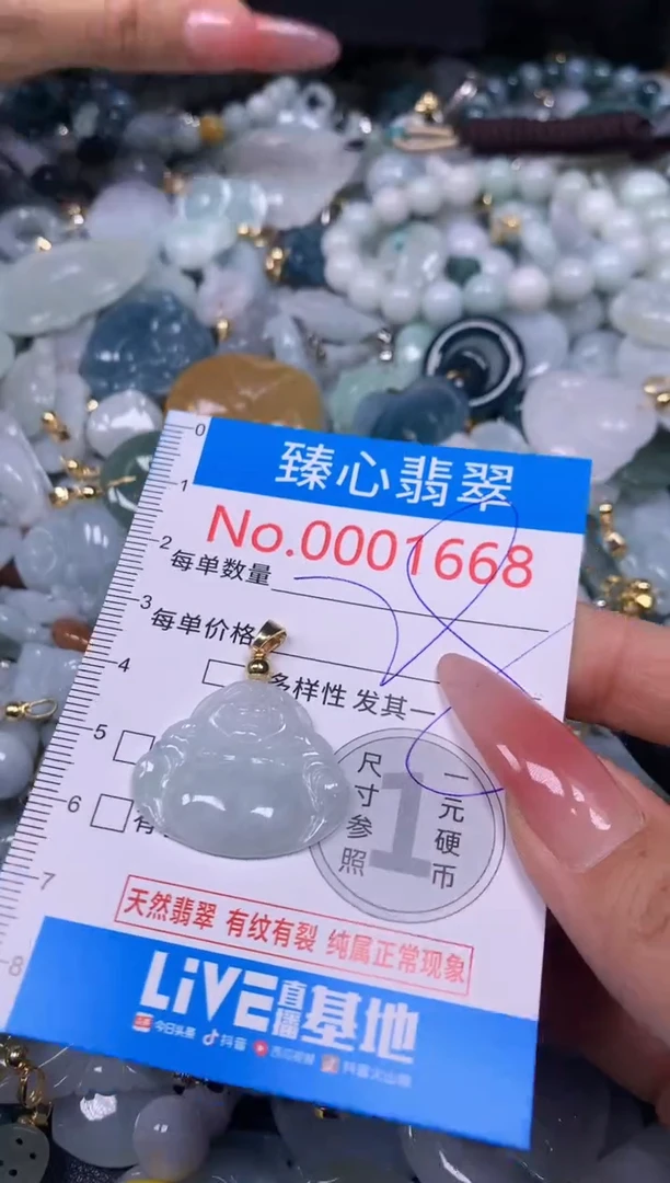 【闪购商品】翡翠颈饰未镶嵌含绳0001668