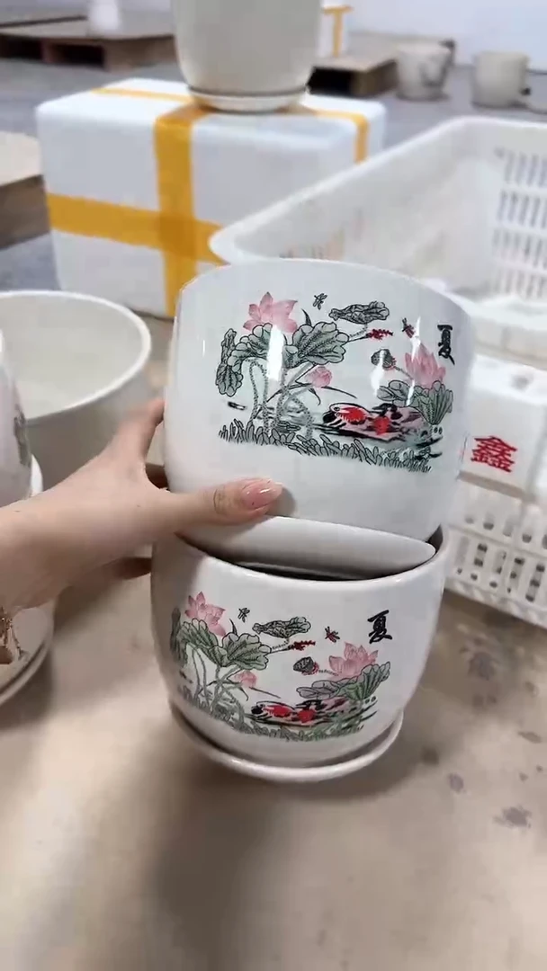 高温陶瓷花盆+E16