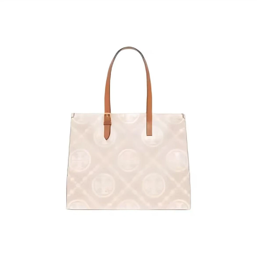 Tory Burch汤丽柏琦 预售 奶油白色中号托特包138919-020