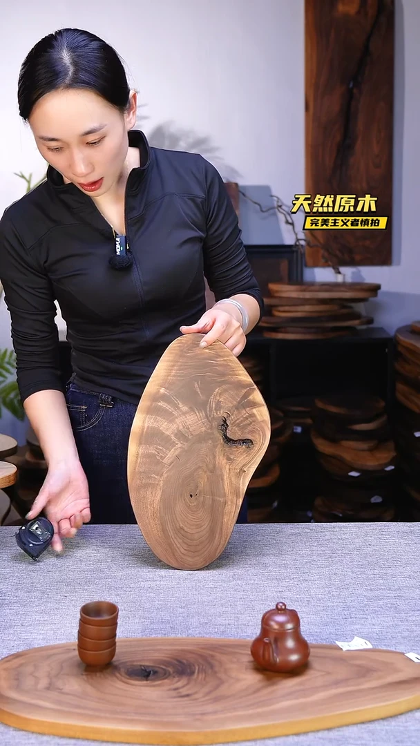 木北美黑胡桃原木.干裂疤结不属于商品质量问题完美主义者慎拍