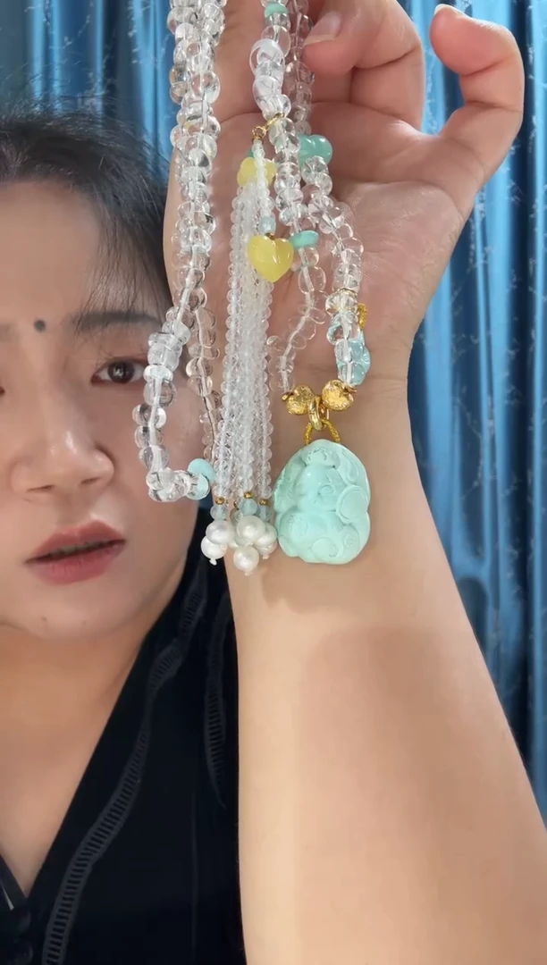 未镶嵌绿松石项链绿松石项链