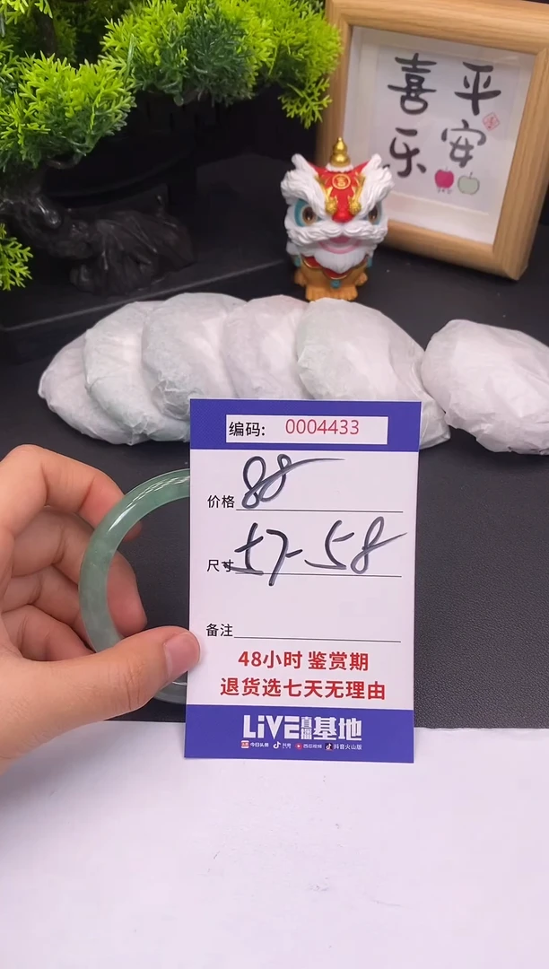 未镶嵌手镯翡翠0004433