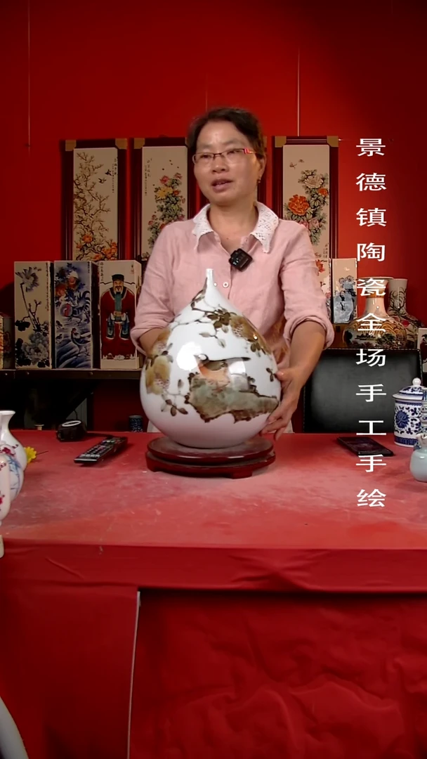 摆件景德镇陶瓷 手工手绘43