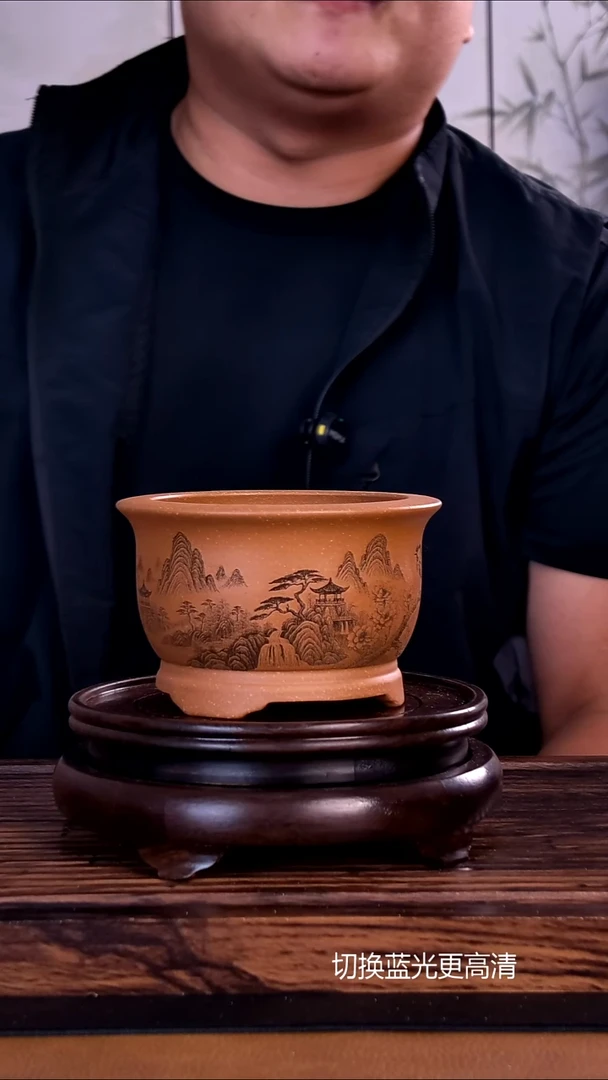 紫砂花盆紫砂花盆内口10-7