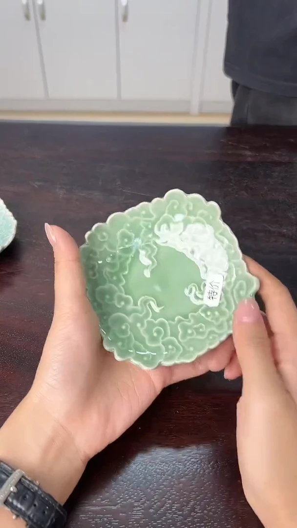 龙泉云间青瓷小米茶器