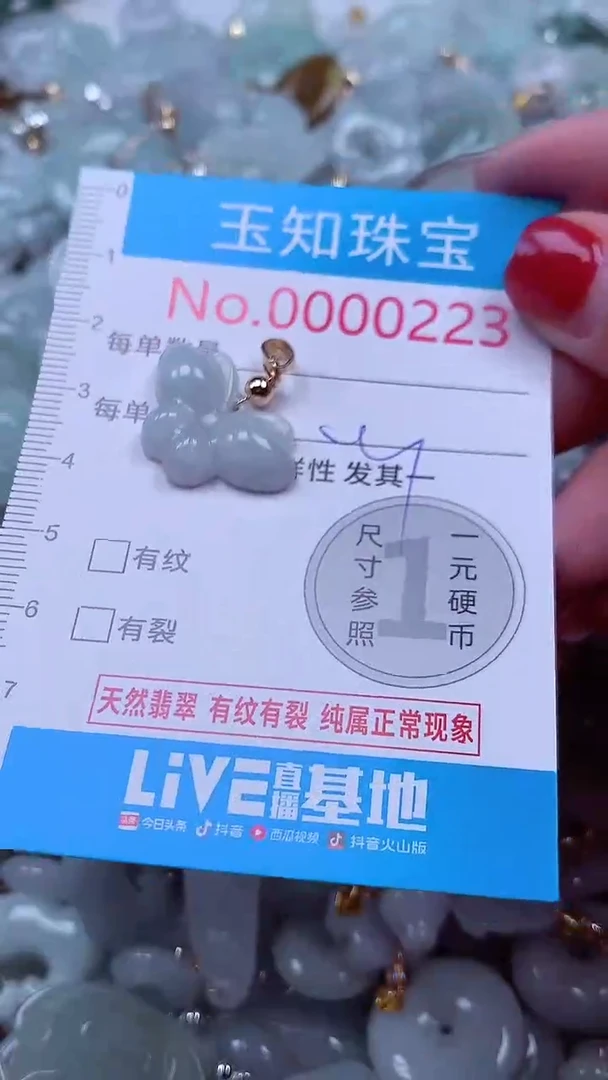 吊坠(不含链)未镶嵌翡翠223