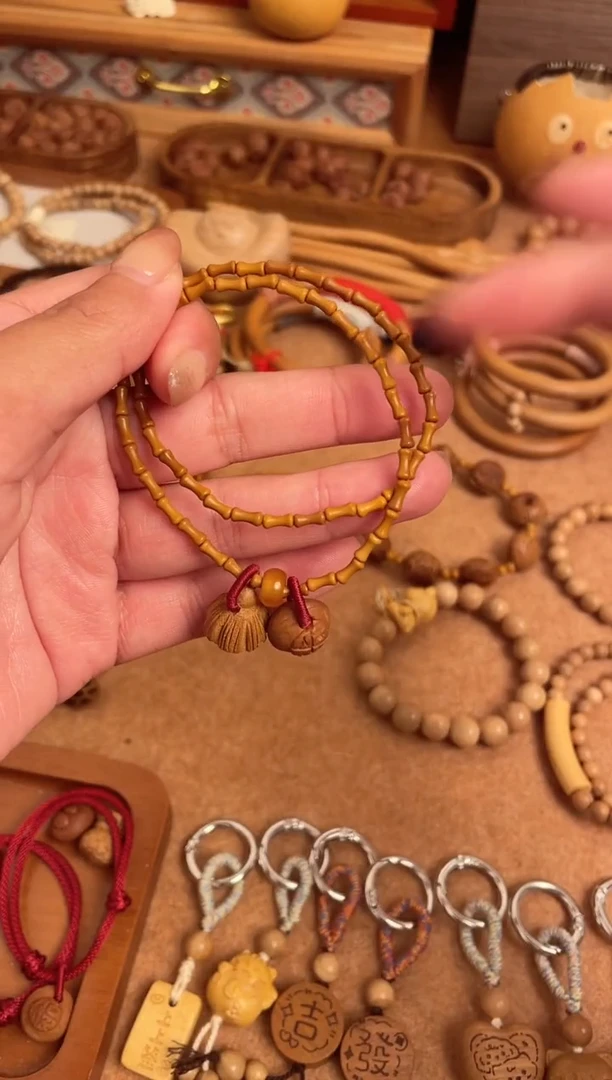 手串/手链核桃竹节手串一物一拍好运连连双圈