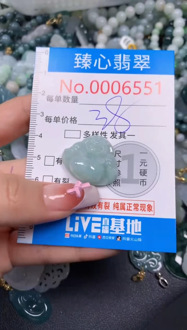 【闪购商品】翡翠颈饰未镶嵌含绳0006551